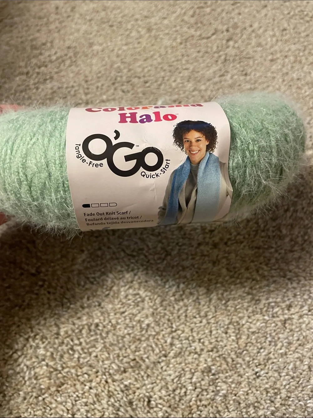 Green halo yarn 🧶